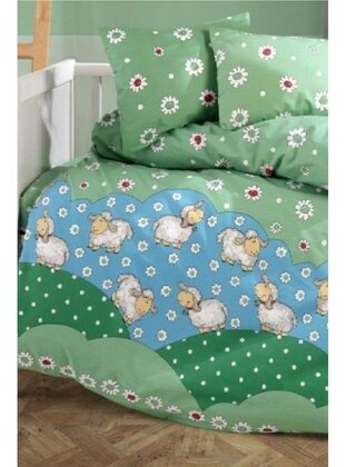 Green - Child Bed Linen - Dowry World