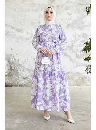 Lilac - Modest Dress - Benguen
