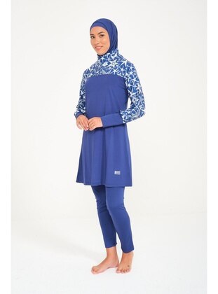 Blue Full Coverage Swimsuit Burkini Full Coverage Swimsuit Burkini ...