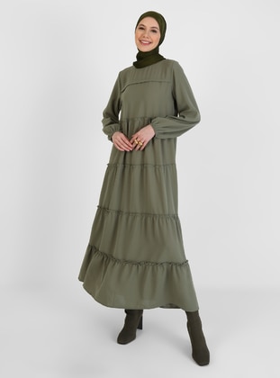 Refka Green Modest Dress