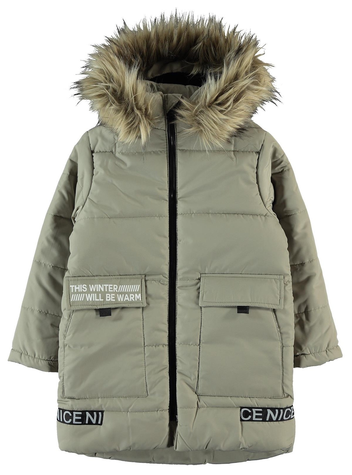 Green KIDS FASHION Coats Fur discount 69% Orchestra Long coat 