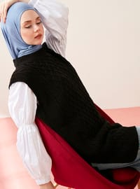 Unlined - Black - Knit Sweater