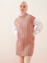 Unlined - Powder - Knit Sweater