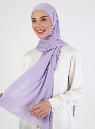 Combed Cotton Shawl Lilac