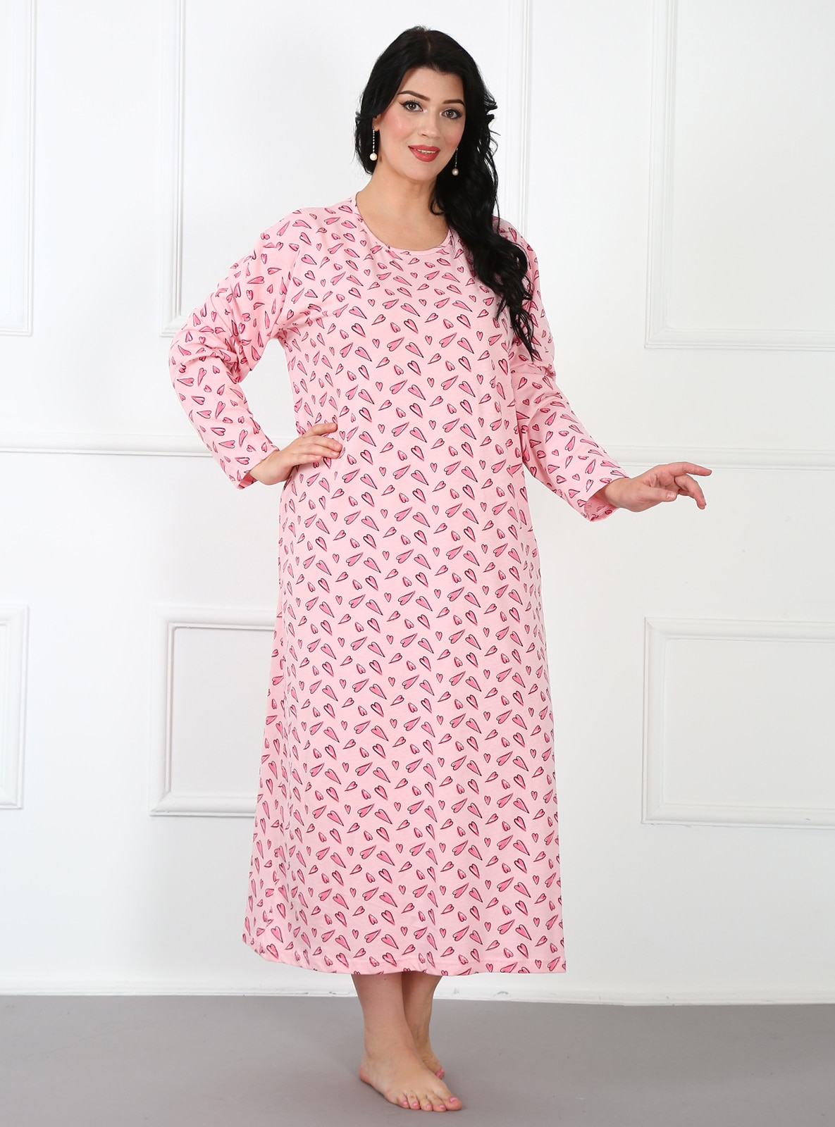 Plus Size Mom Nightgown Pink