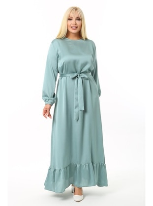 Green - Modest Dress - Arıkan