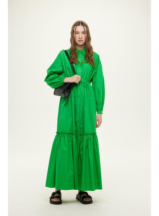 Green - Modest Dress - MANUKA