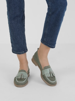 Casual - Green - Casual Shoes - Dilipapuç