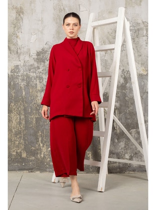 Red Jumpsuit With Jacket 32 9357