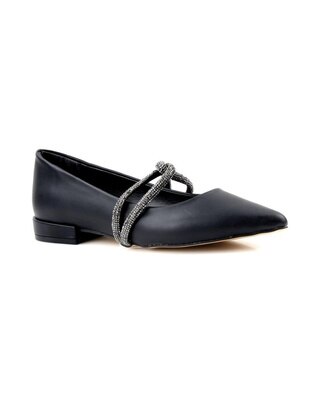 Black - Flat Shoes - Papuçcity