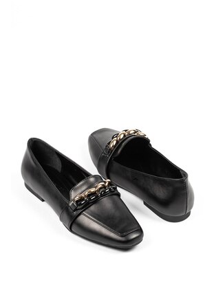 Black - 250gr - Flat Shoes - Malenta Shoes
