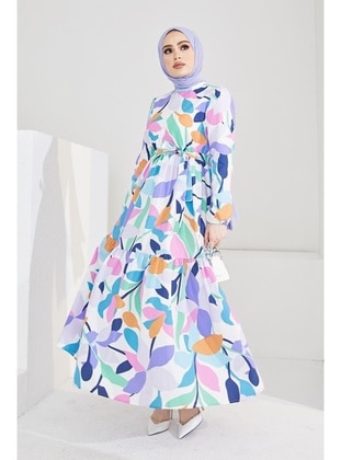 Turquoise - Modest Dress - Benguen