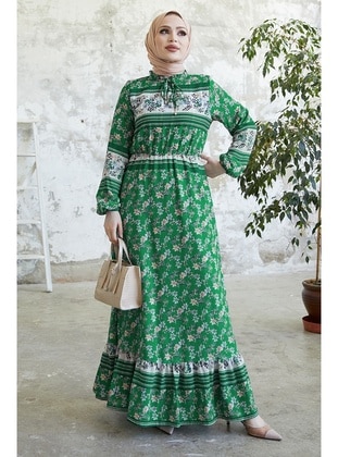 Green - Modest Dress - InStyle