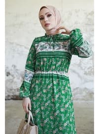 Green - Modest Dress