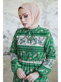 Green - Modest Dress