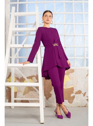 Purple - Suit - Melike Tatar