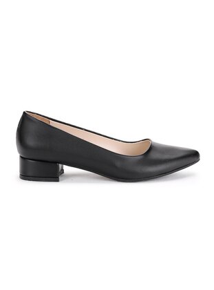 Woggo 11404 272 Shiny 3 Cm Heel Women's Shoes Black