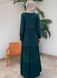 ECESUN Emerald Modest Dress