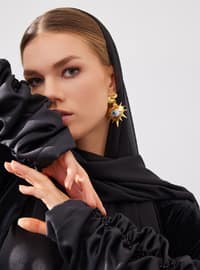 Fairuz Velvet Abaya Set Black