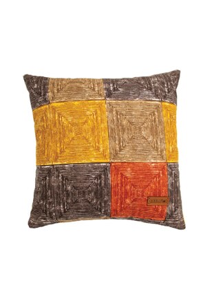 Terra Cotta - Throw Pillow Covers - Gold Cotton