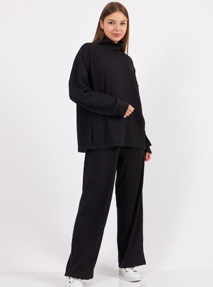 Camisole Blouse&Pants Co-Ord Black