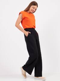 Relaxed Fit Pants Black