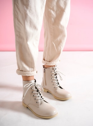  - Boot - Faux Leather - Boots - Ayakkabı Havuzu