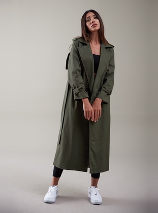  - Fully Lined - Shawl Collar - Trench Coat - SAHRA AFRA