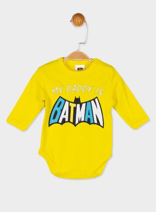 Batman Licensed Baby Boy Long Sleeve Body Yellow
