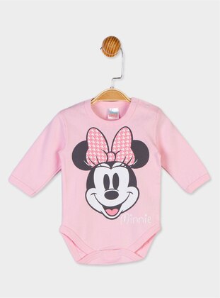 Minnie Mouse Licensed Baby Girl Long Sleeve Body Pink