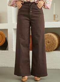 Brown - Denim Trousers