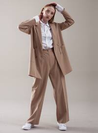 Tan - Fully Lined - Shawl Collar - Suit