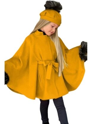 Yellow - Girls` Coat - Riccotarz