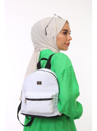 White - Backpack - Backpacks - BijuHome