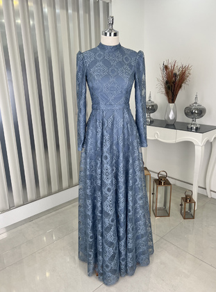 Indigo - Modest Evening Dress - Rana Zenn