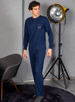 Fawn Navy Blue Pyjama Set