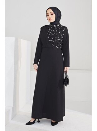 Benguen Black Modest Evening Dress