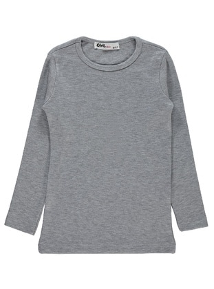 Gray - Girls` Sweatshirt - Civil