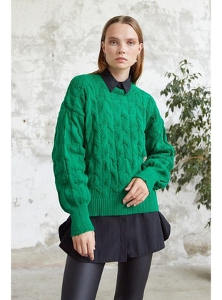 Green - Knit Sweaters - InStyle