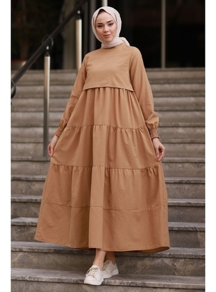 Tan - Modest Dress - In Style