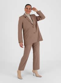 Mink - Double-Breasted - Fully Lined - Plus Size Suit