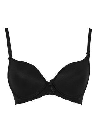 New Pearl Black Color Underwire Unsupported Basic Bra