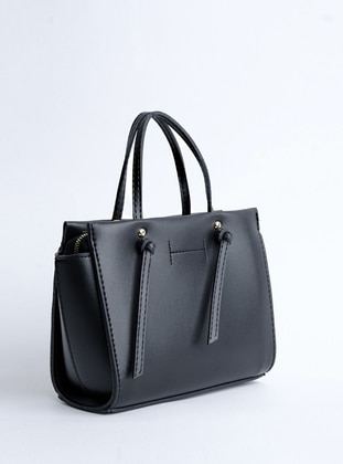 Women's Knotted Mini Shoulder Bag Black