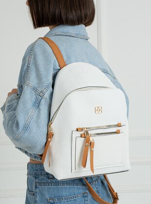 White - Backpack - Backpacks - Besmoda