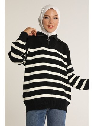 Black - Knit Sweaters - Maymara