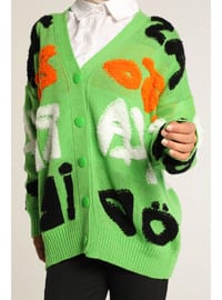 Green - Knit Cardigan