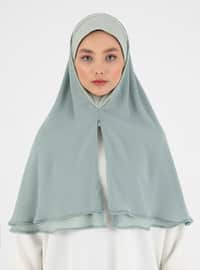 Zippered Chiffon Instant Hijab Instant Scarf
