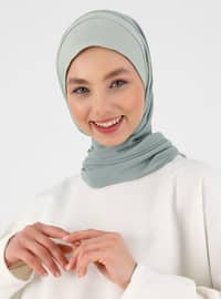 خضر فاتح - من لون واحد - حجابات جاهزة