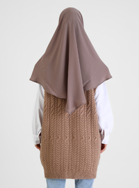 Crepe Ready Turban Dark Mink Tuva
