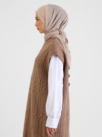 Micro Crepe Instant Hijab Light Mink Instant Scarf